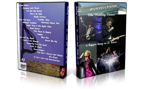 Artwork Cover of Rolling Stones 2006-01-27 DVD St Louis Audience