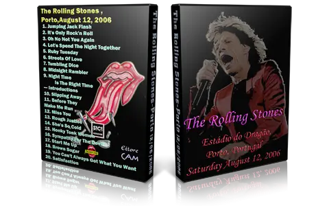Artwork Cover of Rolling Stones 2006-08-12 DVD Porto Audience