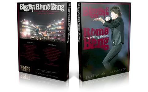 Artwork Cover of Rolling Stones 2007-07-06 DVD Rome Audience