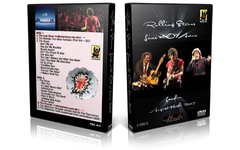 Artwork Cover of Rolling Stones 2007-08-26 DVD London Audience