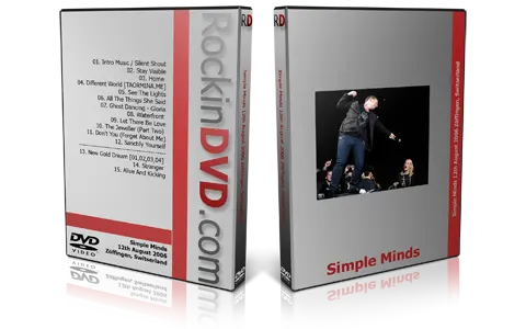 Artwork Cover of Simple Minds 2006-08-12 DVD Zoffingen Proshot