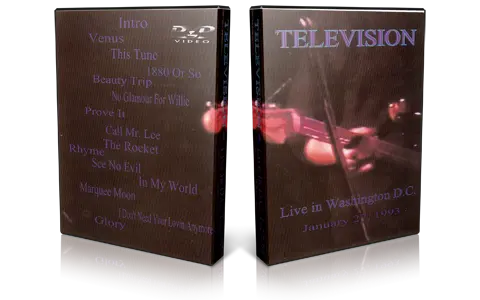 Artwork Cover of Television 1993-02-27 DVD Washington Audience