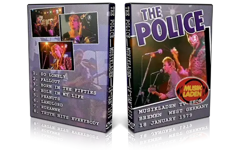 Artwork Cover of The Police 1979-01-18 DVD Bremen Proshot