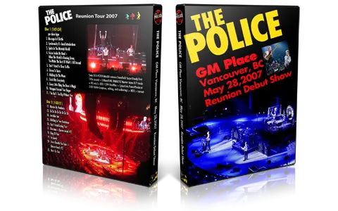 Artwork Cover of The Police 2007-05-28 DVD Vancouver Audience