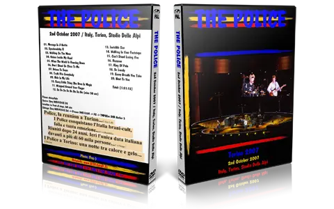 Artwork Cover of The Police 2007-10-02 DVD Turin Audience