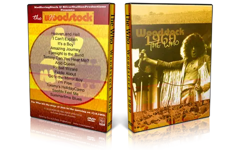 Artwork Cover of The Who 1969-08-17 DVD Bethel NY Audience