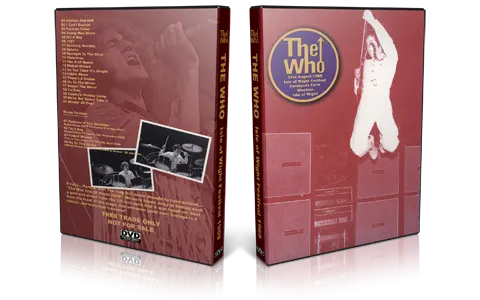 Artwork Cover of The Who 1969-08-31 DVD Wootton Audience