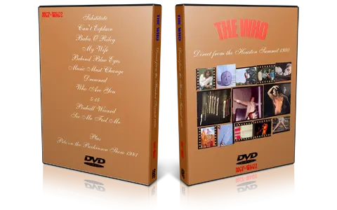 Artwork Cover of The Who 1980-07-05 DVD Houston Audience