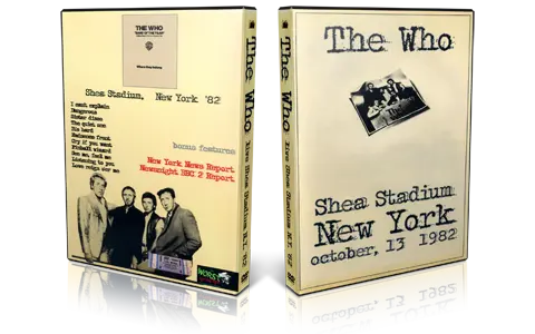 Artwork Cover of The Who 1982-10-13 DVD New York City Proshot