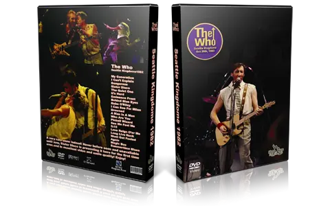Artwork Cover of The Who 1982-10-20 DVD Seattle Proshot