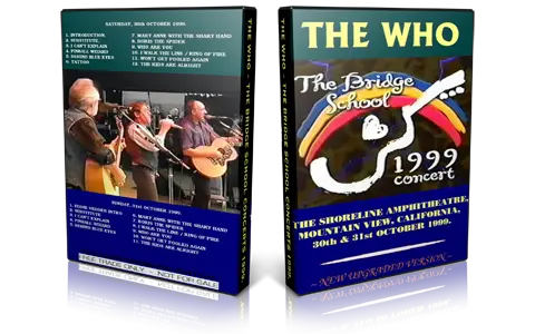 Artwork Cover of The Who 1999-10-30 DVD Mountain View Proshot
