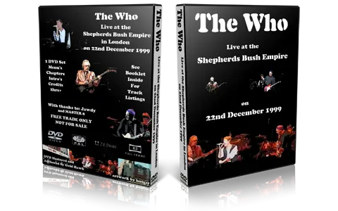 Artwork Cover of The Who 1999-12-22 DVD London Audience