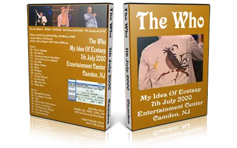 Artwork Cover of The Who 2000-07-07 DVD Camden Proshot