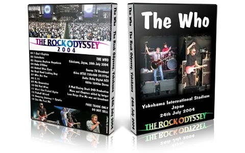 Artwork Cover of The Who 2004-07-24 DVD Yokohama Proshot