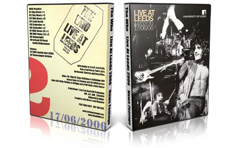 Artwork Cover of The Who 2006-06-17 DVD The Refectory Proshot