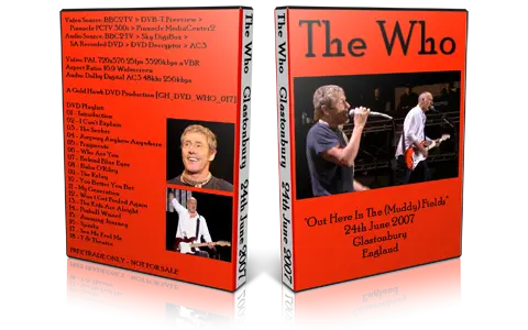 Artwork Cover of The Who 2007-06-24 DVD Glastonbury Proshot
