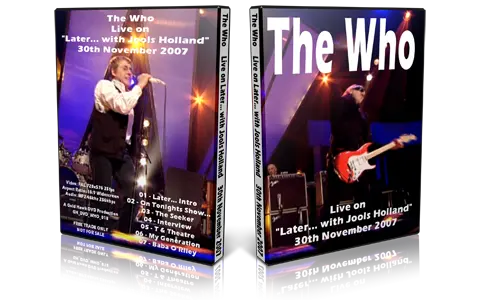 Artwork Cover of The Who 2007-11-30 DVD London Proshot
