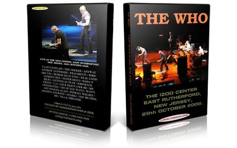 Artwork Cover of The Who 2008-10-29 DVD East Rutherford Audience