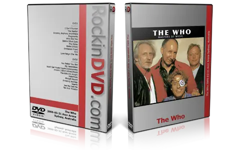 Artwork Cover of The Who 2009-03-31 DVD Sidney Audience
