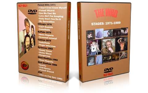 Artwork Cover of The Who Compilation DVD Stages 1971-1989 Proshot