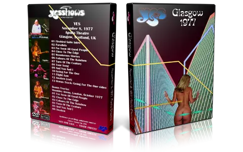 Artwork Cover of Yes 1977-11-08 DVD Glasgow Audience