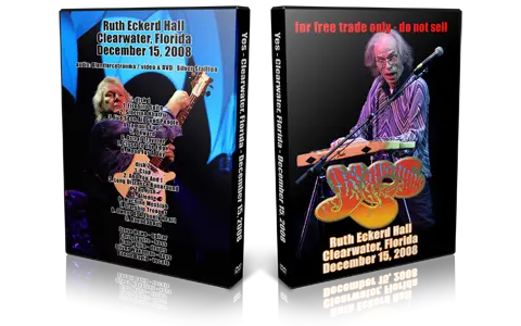 Artwork Cover of Yes 2008-12-15 DVD Clearwater Audience