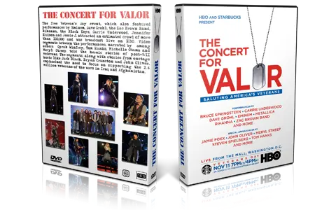 Artwork Cover of Bruce Springsteen 2014-11-11 DVD The Concert For Valor Proshot