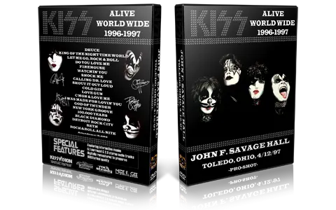 Artwork Cover of KISS 1997-04-12 DVD Toledo Proshot