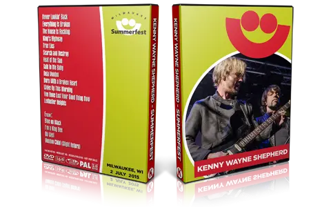 Artwork Cover of Kenny Wayne Shepherd 2015-07-02 DVD Milwaukee Summerfest Proshot