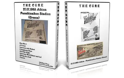 Artwork Cover of The Cure 1985-07-27 DVD Athens Proshot