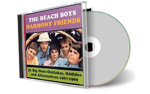 Front cover artwork of Beach Boys Compilation CD Harmony Friends Soundboard