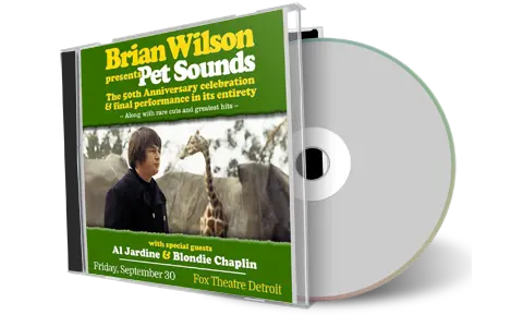 Front cover artwork of Brian Wilson 2016-09-30 CD Detroit Audience