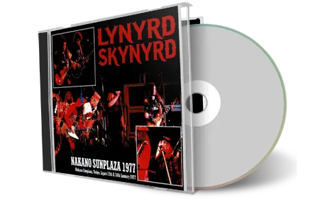 Front cover artwork of Lynyrd Skynyrd Compilation CD Nakano Sunplaza 1977 Audience