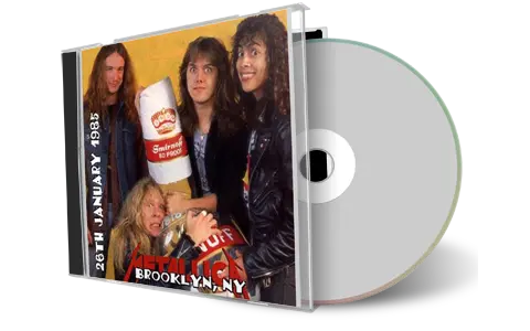Front cover artwork of Metallica 1985-01-26 CD Brooklyn Audience