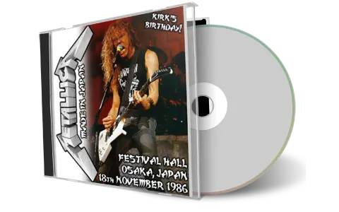 Front cover artwork of Metallica 1986-11-18 CD Osaka Audience
