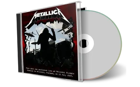 Front cover artwork of Metallica 2007-07-15 CD Helsinki Audience