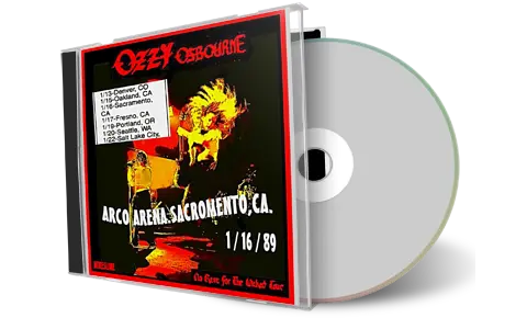 Front cover artwork of Ozzy Osbourne 1989-01-16 CD Sacramento Audience
