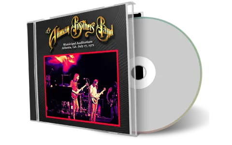 Front cover artwork of Allman Brothers 1971-07-17 CD Atlanta Soundboard