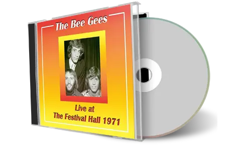 Front cover artwork of Bee Gees Compilation CD Festival Hall 1971 Soundboard