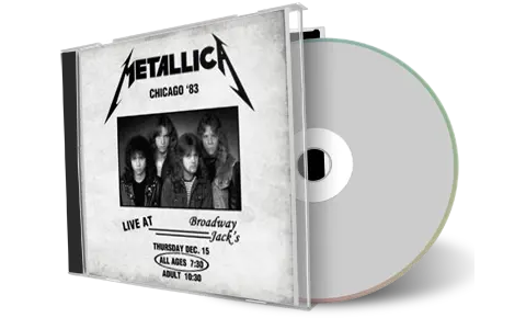 Front cover artwork of Metallica 1983-12-15 CD Chicago Audience