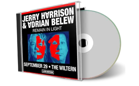 Front cover artwork of Jerry Harrison And Adrian Belew 2022-09-29 CD Los Angeles Audience