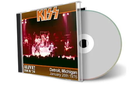 Front cover artwork of Kiss 1976-01-26 CD Detroit Soundboard