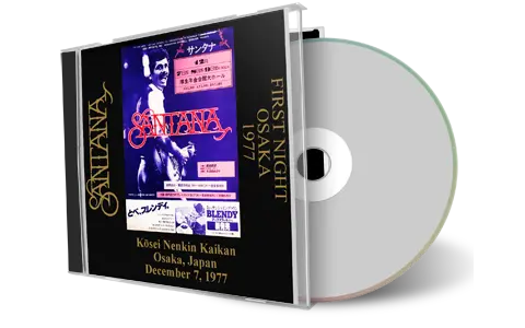 Front cover artwork of Carlos Santana 1977-12-07 CD Osaka Soundboard