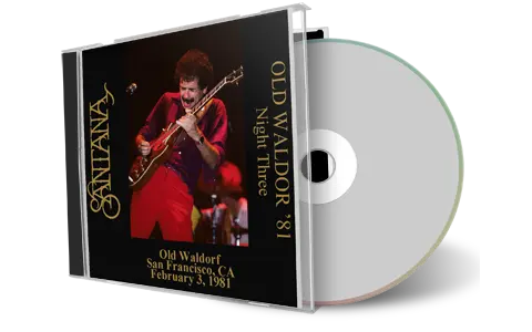 Front cover artwork of Carlos Santana 1981-02-03 CD San Francisco Soundboard