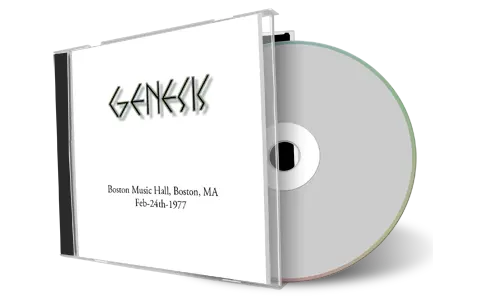 Front cover artwork of Genesis 1977-02-24 CD Boston Soundboard