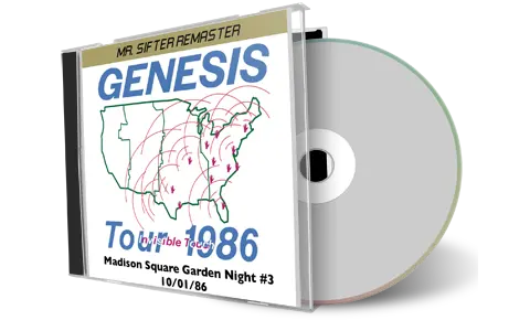 Front cover artwork of Genesis 1986-10-01 CD New York Soundboard