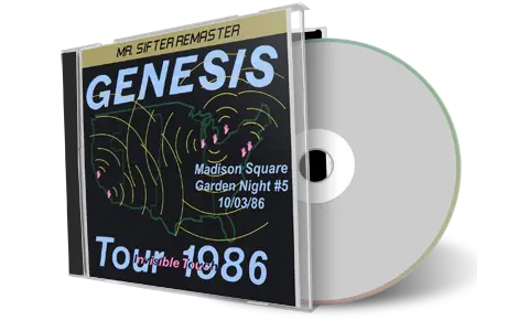 Front cover artwork of Genesis 1986-10-03 CD New York Soundboard