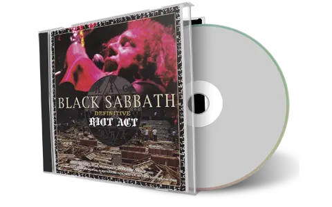 Front cover artwork of Black Sabbath Compilation CD Definitive Riot Act Audience