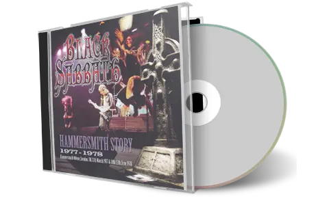 Front cover artwork of Black Sabbath Compilation CD Hammersmith Story 1977 1978 Audience