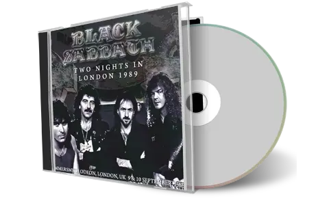 Front cover artwork of Black Sabbath Compilation CD Two Nights In London 1989 Audience